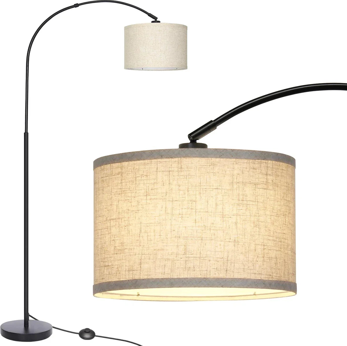 Metal Arc Sectional Floor Lamp