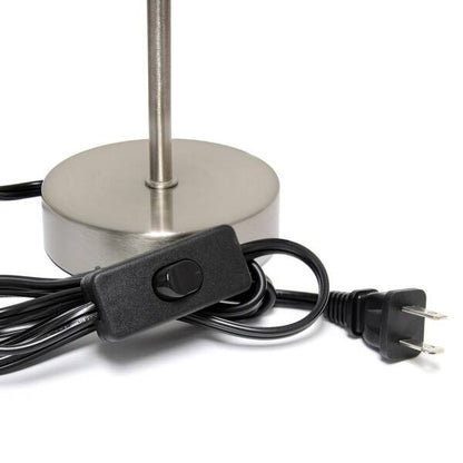 Set of 2 Sand Nickel Mini Basic Table Lamp