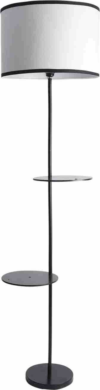TU WOMAN Metal Floor Lamp with 2 Shelf for Living Room, Home Décor, Gift