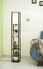 Crosscut Furniture Tower Floor Lamp with 3 Shelf